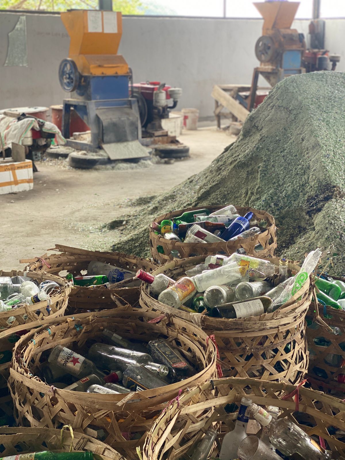 SAT-48 - Machine de recyclage du verre – Gili Trawangan, Indonésie